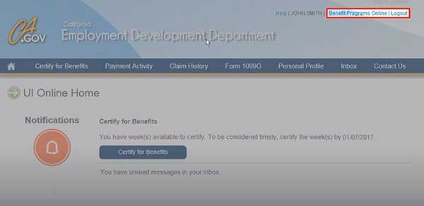 benefit programs online to update information in california unemployment edd