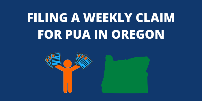 filing a weekly claim for pua application in oregon