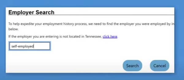 employer search to file for pua on tennessee unemployment