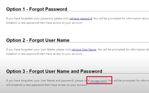 retrieve both in forgot username password on tennessee unemployment jobs4tn