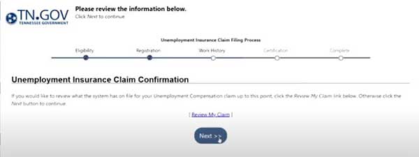 unemployment insurance compensation claim confirmation to apply for tennessee unemployment jobs4tn