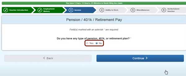 401k pension and retirement plans to file a weekly claim voucher on indiana unemployment insurance