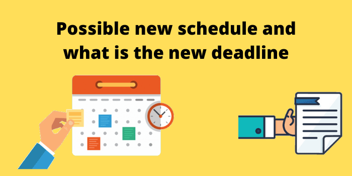 Possible new schedule and what is the new deadline to the stimulus check