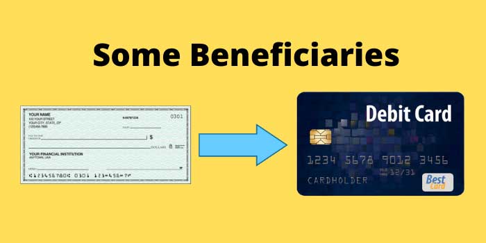 Some beneficiaries who received their first paper stimulus check will receive their second check by debit card