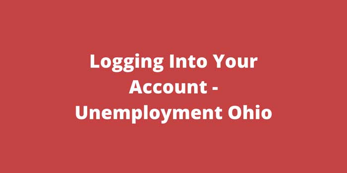 Logging Into Your Account Unemployment Ohio