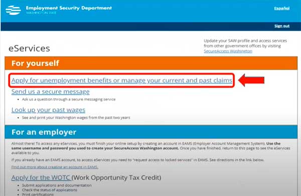 apply for washington unemployment benefits to restart your claim